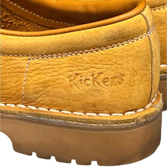 Kickers Yellow Gold Low Top Women’s Boots Pink Laces size 6 - Picture 7 of 9